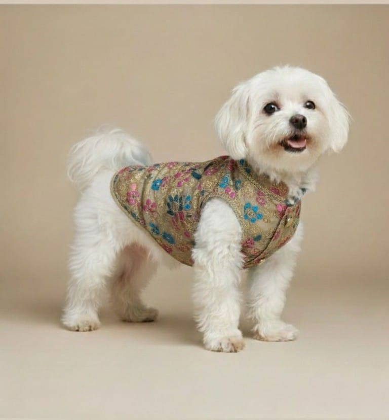 Exquisite Floral Pet Coat