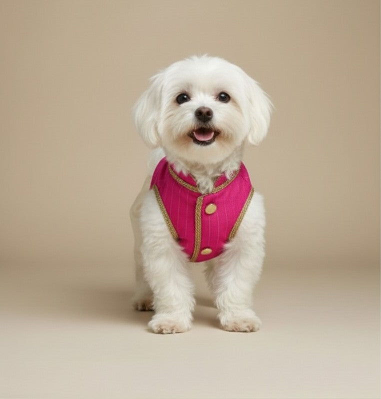 Radiant Rani Pink Dog Sherwani Set